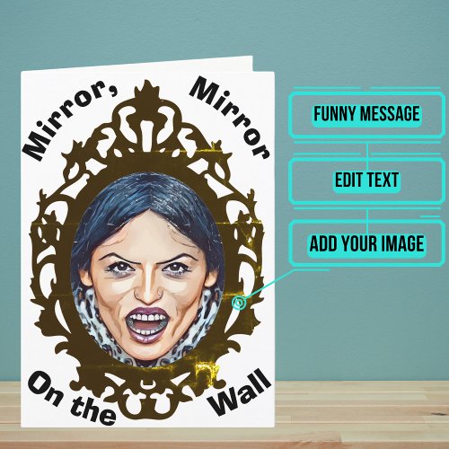 Mirror Mirror What Happened Funny Birthday Card