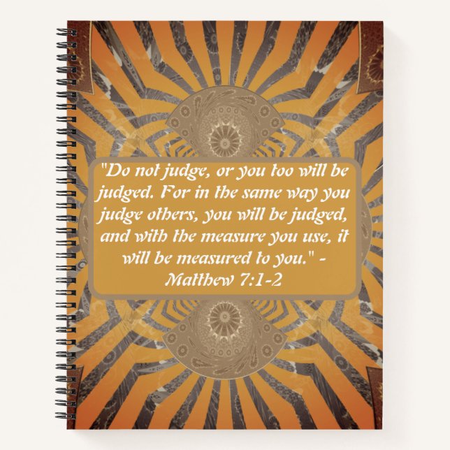 Mirror of Judgment: Matthew 7:1-2 in Perspective Notebook (Front)