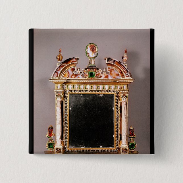 Mirror of Marie de Medici Pinback Button (Front)