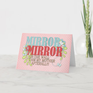Mirror on the wall card