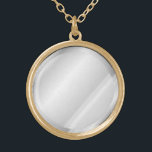 Mirror Pendant Necklace<br><div class="desc">Round mirror pendant with silver or gold plating and matching chain.</div>