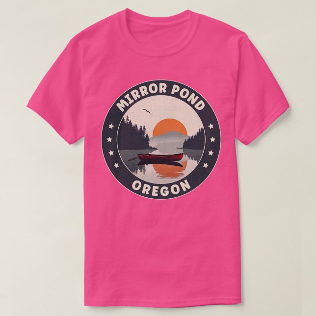 Mirror Pond Oregon Sunset T-Shirt (Design Front)