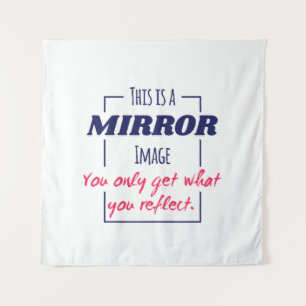 Mirror Reflection Mindset Motivational Design Tapestry