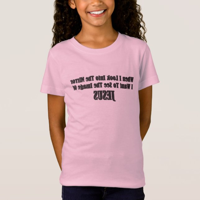 Mirror Reflection T-shirt for girls (Front)