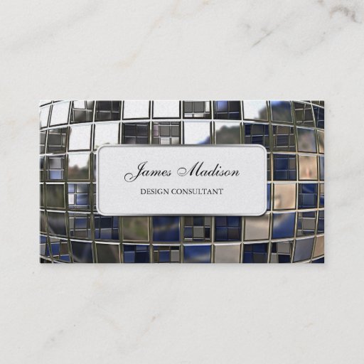 Customizable Mirror Sequence Business Card