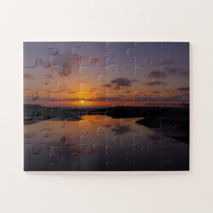 Mirror sunset jigsaw puzzle