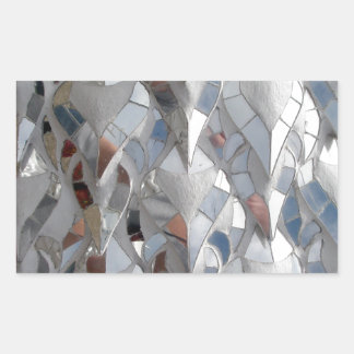 Mirror tiles White Temple, Chiang Rai Rectangular Sticker