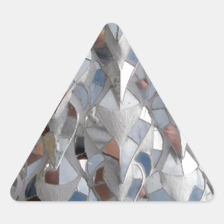 Mirror tiles White Temple, Chiang Rai Triangle Sticker