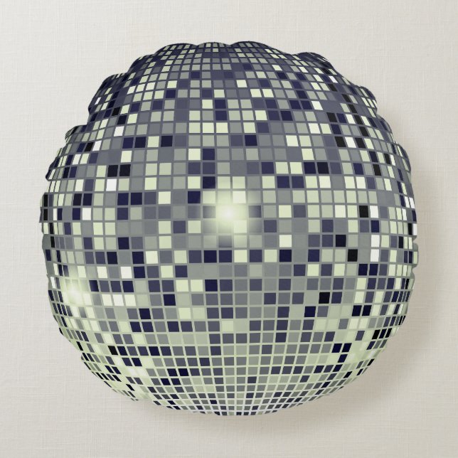 MirrorBall Round Pillow (Front)