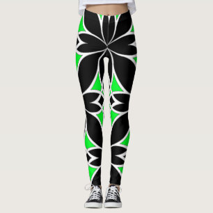 Mirrored Celtic ( Green ) Leggings