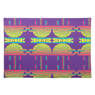 Mirrored Coffee Cups Novelty  Cloth Placemat