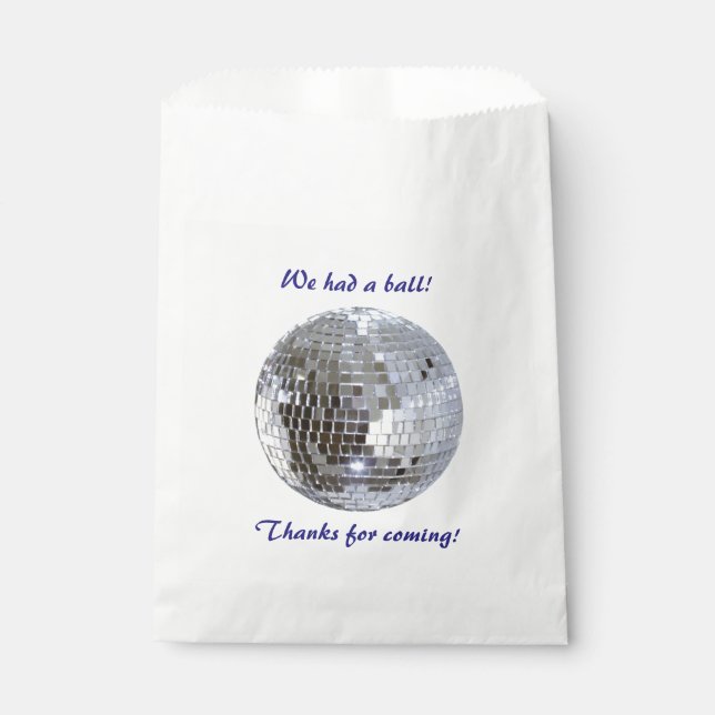 Mirrored Disco Ball 1 Favor Bag (Front)