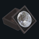 Mirrored Disco Ball 1 Keepsake Box<br><div class="desc">Medium square wooden gift box with an image of a dazzling mirrored disco ball on black. See matching large wooden jewelry box. See the entire Disco 70s Gift Box collection in the SPECIAL TOUCHES | Party Favors section.</div>