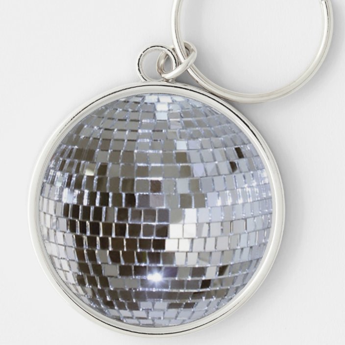 Mirrored Disco Ball 1 Keychain | Zazzle.com