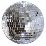 Mirrored Disco Ball 1 Magnet<br><div class="desc">Acrylic photo sculpture magnet with an image of a dazzling mirrored disco ball. See matching round Mylar-covered magnet and acrylic photo sculpture pin,  keychain,  ornament and sculpture. See the entire Disco 70s Magnet collection in the SPECIAL TOUCHES | Party Favors section.</div>