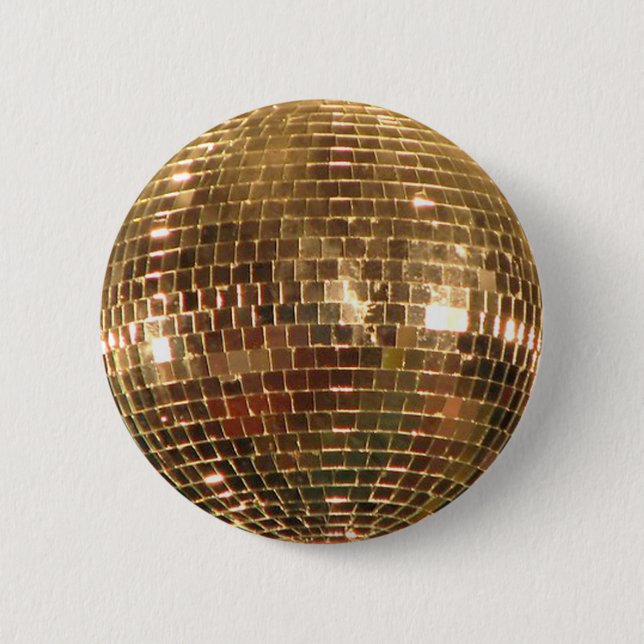 Mirrored Disco Ball 2 Button (Front)