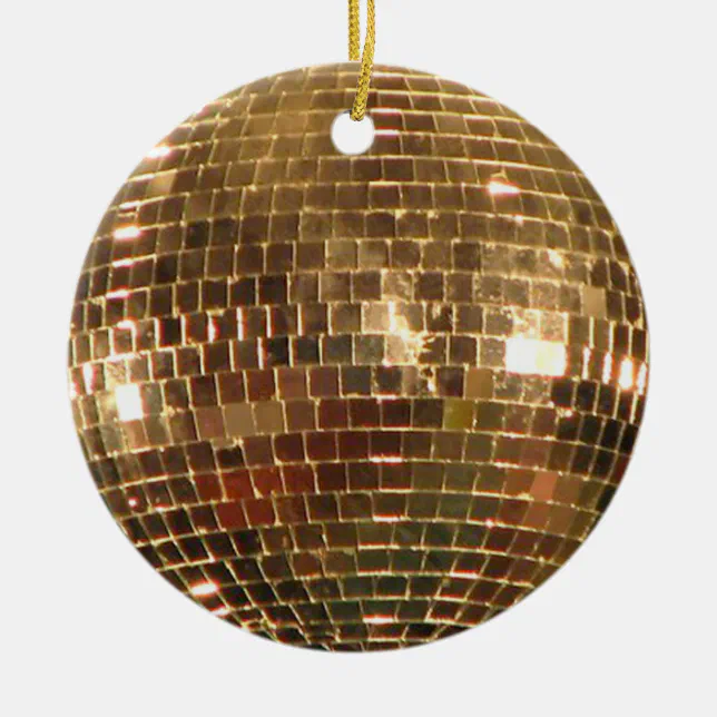 Mirrored Disco Ball 2 Ceramic Ornament Zazzle