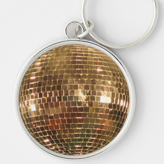 Mirrored Disco Ball 2 Keychain (Front)
