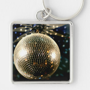 Mirrored Disco Ball 3 Keychain