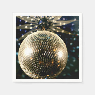 Mirrored Disco Ball 3 Paper Napkins