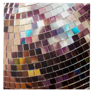 Mirrored Disco Ball Ceramic Tile