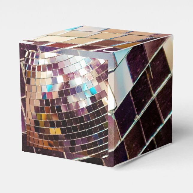 Mirrored Disco Ball Favor Boxes (Front Side)