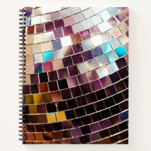 Mirrored Disco Ball Notebook