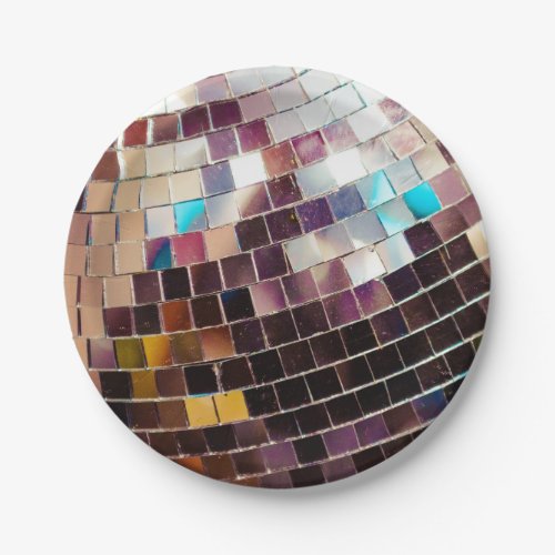 Mirrored Disco Ball Paper Plates