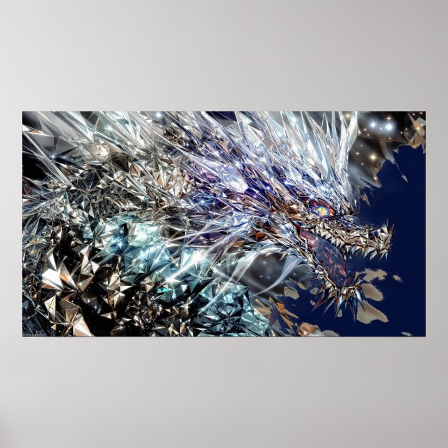 Mirrored Dragon Reflection Poster (Front)