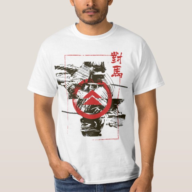 Mirrored Graphic with Crest  T-Shirt (Front)