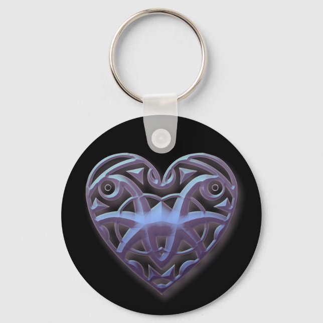 Mirrored Hearts Keychain (Front)