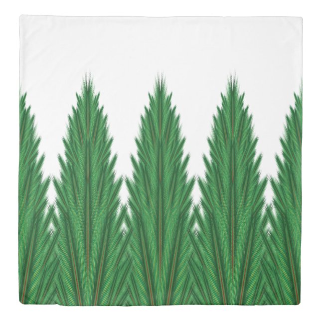 Mirrored Pines Duvet Cover (3 Sizes) (Front)