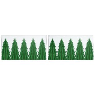 Mirrored Pines King Pillowcases