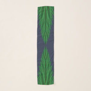 Mirrored Pines Midnight Chiffon Scarf (2 Sizes)