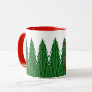 Mirrored Pines Mug 11oz. - Red