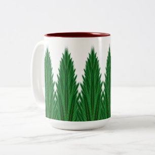Mirrored Pines Mug 15oz. - Maroon