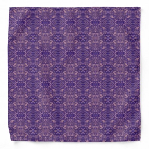 Mirrored Purple Paisley Nature Bandana