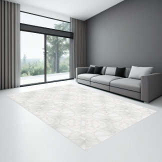 Mirrored Subtle White Stone Texture Rug