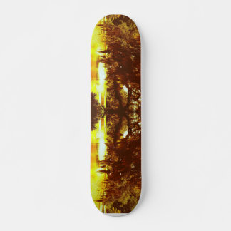 Mirrored Tree Skateboard