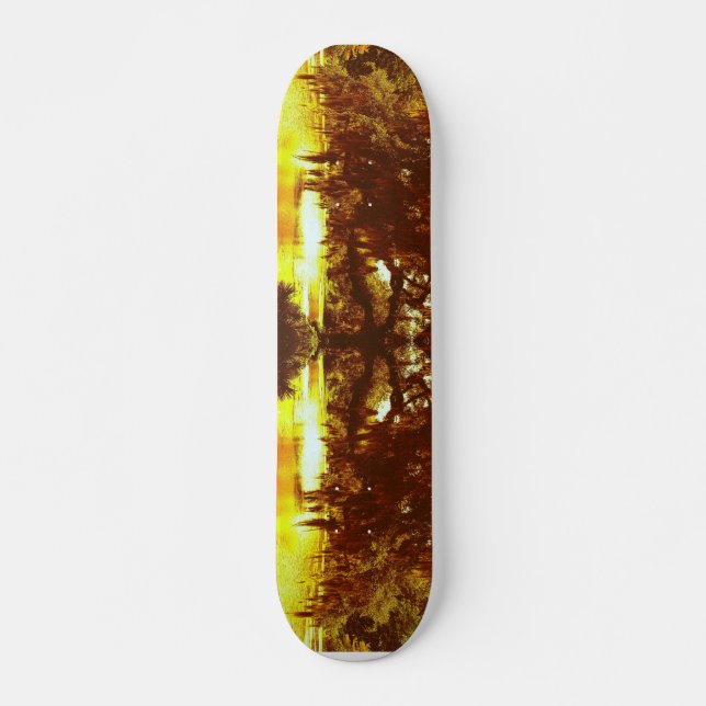 Mirrored Tree Skateboard (Front)