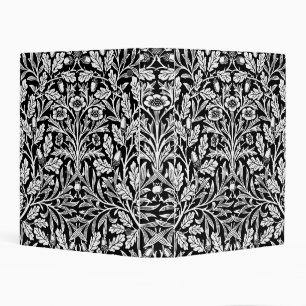 Mirrors's Acorns and Oak Leaves Black & White Mini Binder