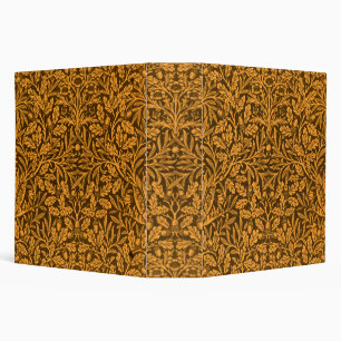 Mirrors's Acorns and oak leaves & Floral Pattern 3 Ring Binder