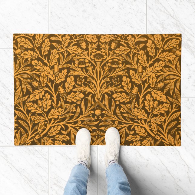 Mirrors's Acorns and oak leaves & Floral Pattern Doormat (Indoor)