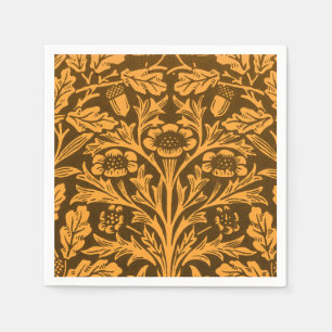 Mirrors's Acorns and oak leaves & Floral Pattern Napkins