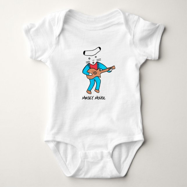 Mirsky Mouse One-piece Garment Baby Bodysuit (Front)