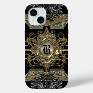 Mirthyse Vestry Elegant Monogram iPhone 15 Case