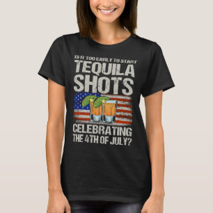 Mis Amigos 4th of July Salt Lime & Tacos Tequila T-Shirt