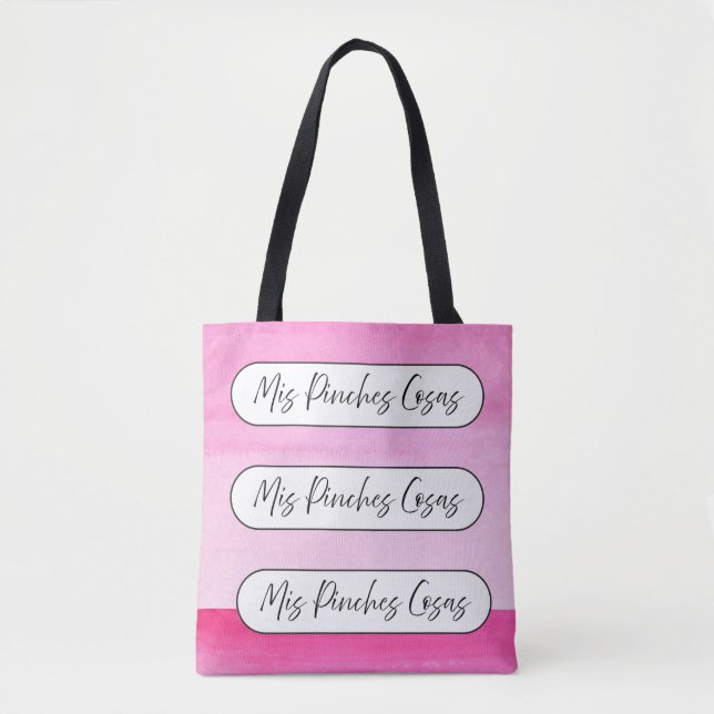 mis pinches cosas shopping tote bag (Front)