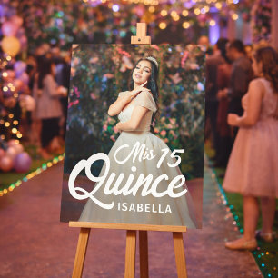 Mis Quince 15 Quinceanera Welcome Sign