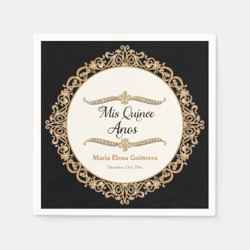 Mis Quince Anos Birthday Party Celebration Decor Napkins